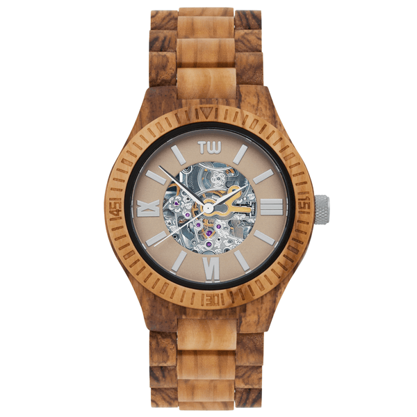 Wooden sales automatic watch